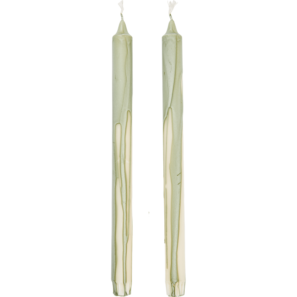 Dryp Kynttilät 30 cm 2 kpl:n pakkaus Tea Green