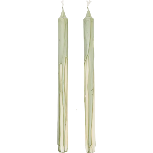 Dryp Stearinlys 30 cm 2-pk Tea Green