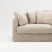 Klädsel Till Le Grand Air 3-sitssoffa Bomull Beige