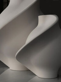 Pirout 01 Vaasi 25 cm Raw White