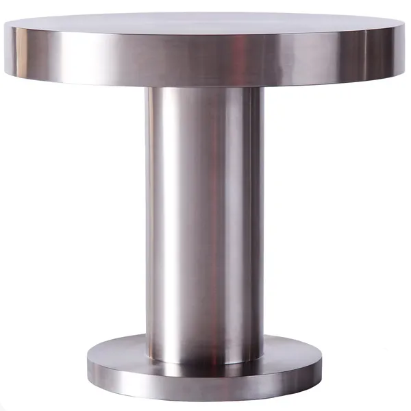 Cufflink Sidobord Ø45 cm Rostfritt Stål