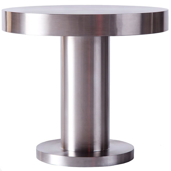 Cufflink Sidobord Ø45 cm Rostfritt Stål