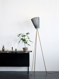 Oslo Wood Gulvlampe Jubileumsmodell Gold/Green