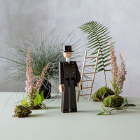 Chimney Sweeper Træfigur Sort
