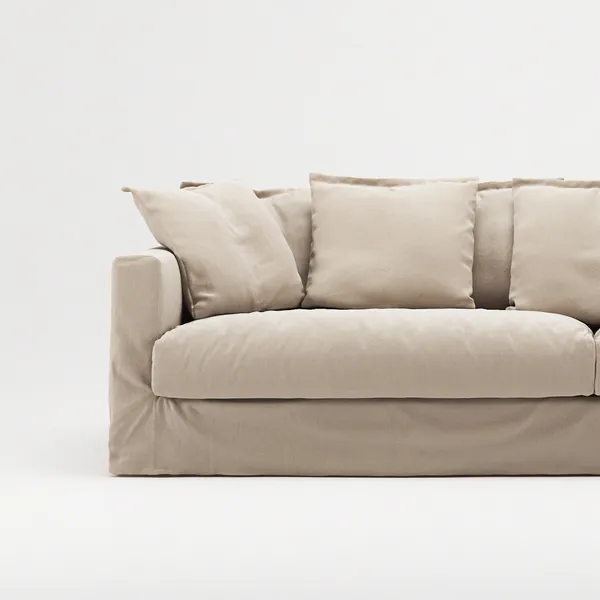Betræk Til Le Grand Air 4-personers Sofa Bomuld Beige