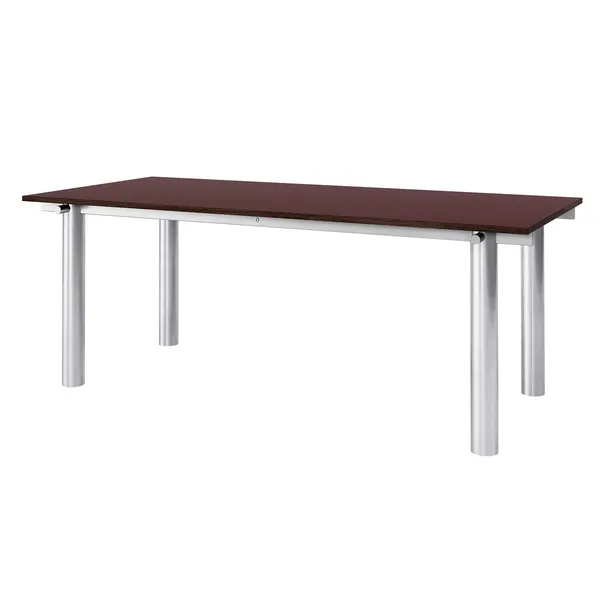 Atura Spisebord 200x90 cm Rustfrit Stål / Burgundy