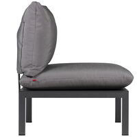 Domino set of seat and backrest antracite