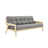 Grab Sovesofa Med Madras Klarlakeret / Grå