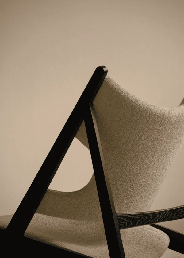 Knitting Loungestol Everyday Icons Svart Ek / Barnum Bouclé 24