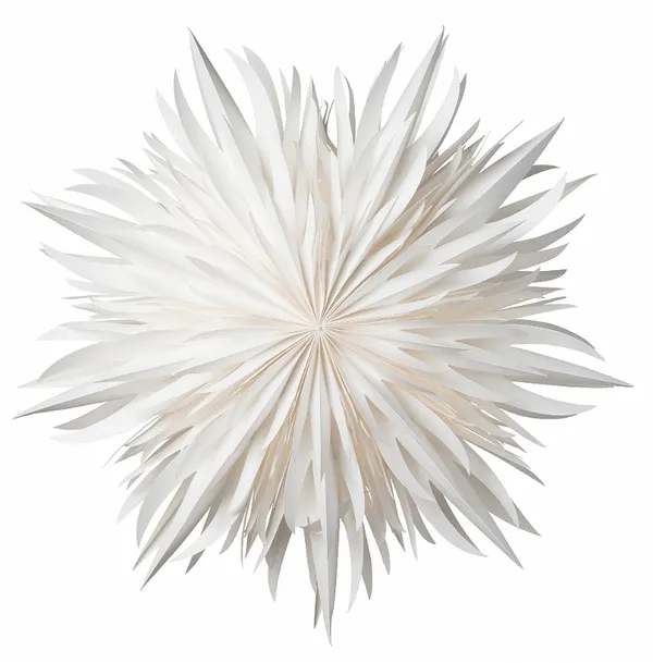 Fiery Christmas Star 52 cm White