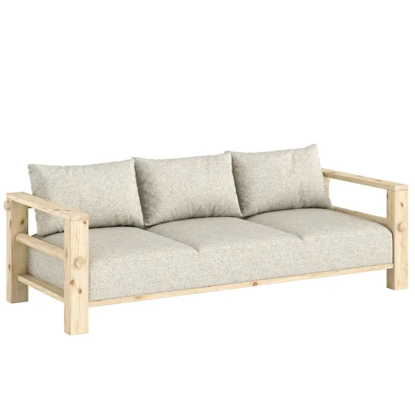 Bare Sofa Bed Raw / Soft Chalk