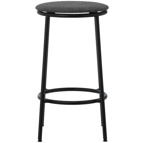 Circa Barstool 65 cm Black Steel Barstol Skum Mørkegrå