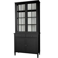 Stockholm 2.0 Vitrin Överskåp 99x34x124 Svart