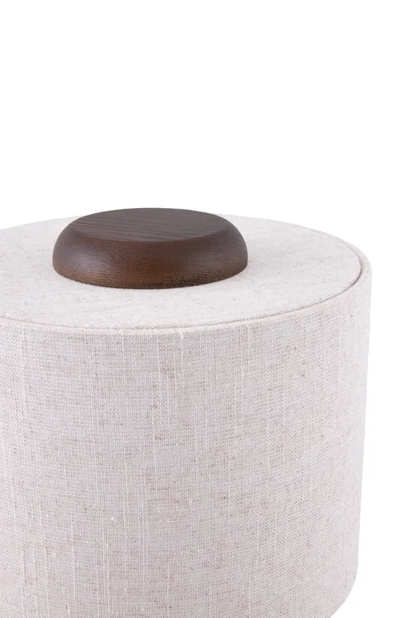Bosco Bordlampe Mørkbeiset Eik / Beige
