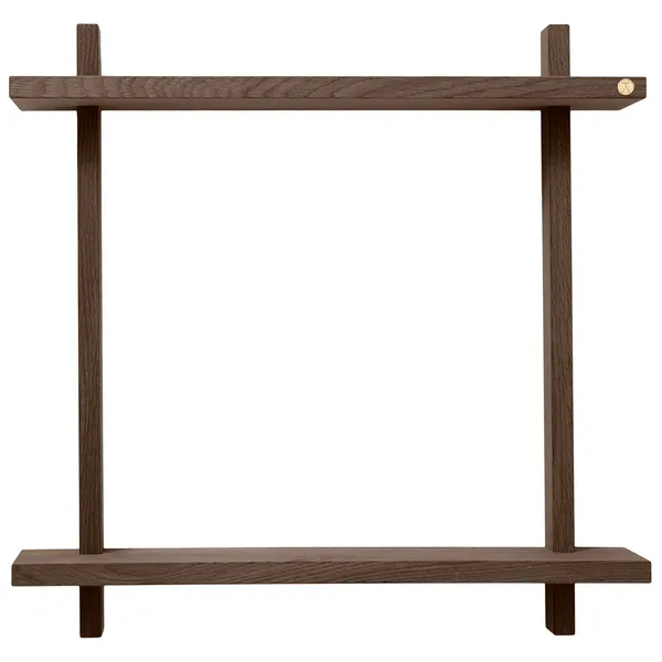 Treat Vägghylla Dubbel 50x50 cm Rökt Ek