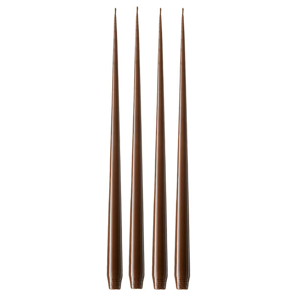 Antiklys Lakeret 42 cm 4-pak Hazelnut