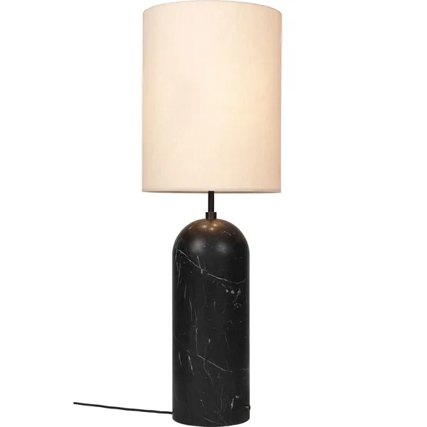 Gravity XL Gulvlampe Høy Sort Marmor / Canvas