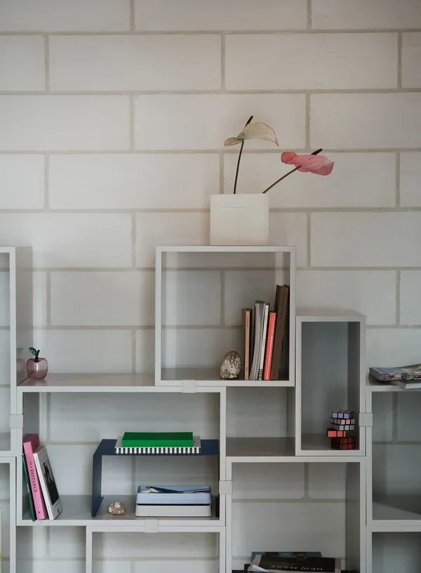 Ridge Vase 165 cm Offwhite