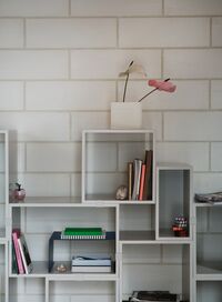 Ridge Vase 165 cm Offwhite