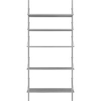 Library Hylly 185x80 cm Ruostumaton Teräs