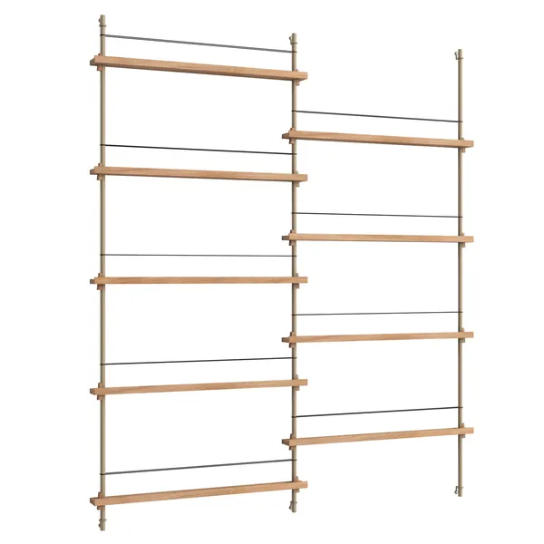 Magazine Hylle 162x188 cm Eik/Varmgrå