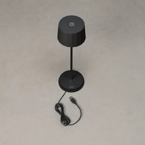 Positano Bordlampe Bærbar Sort