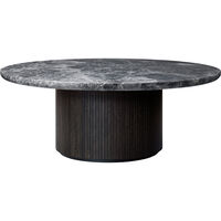 Moon Salongbord Rundt Ø120 H45 Brown Black / Grå Marmor
