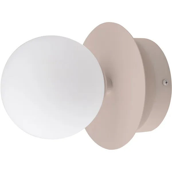 Art Deco Vägg-/Taklampa Mud / Vit