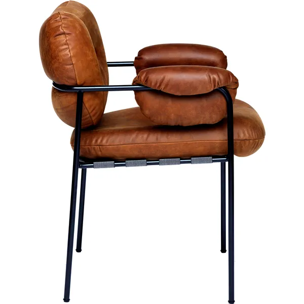 Bollo Stol Svarte Ben / Skinn Vintage Rangers