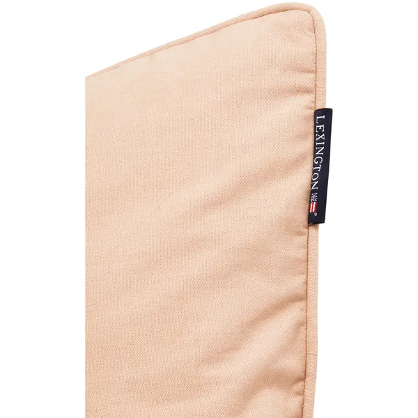 Logo Organic Cotton Canvas Pudebetræk 50x50 cm Hvidt/Beige