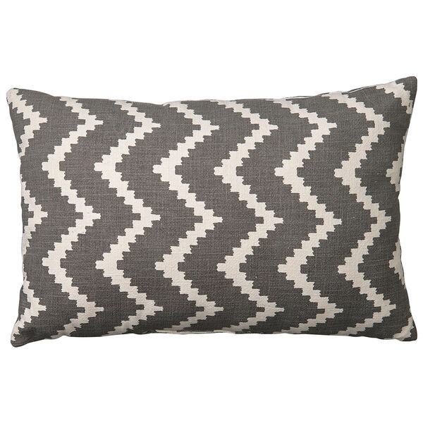 Ikat Sema Tyyny 40x60 cm Ulkona Käytettävä Harmaa / Off-white