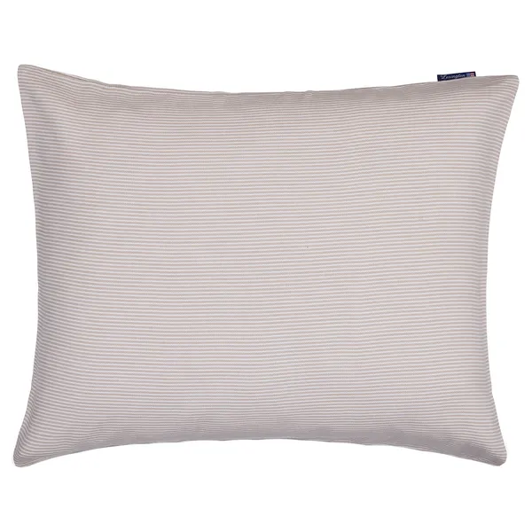 Striped Lyocell/Flannel Pudebetræk 50x60 cm Beige
