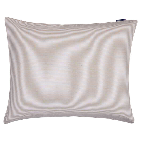 Striped Lyocell/Flannel Tyynynpäällinen 50x60 cm Beige