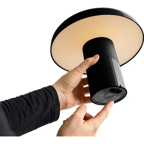 Pao Pöytävalaisin kannettava Soft Black