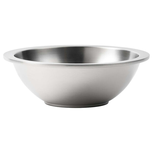 Steel Skål 02 Borstat Silver