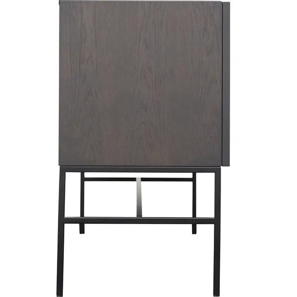 Boss Cabinet With Three Doors Black Stained