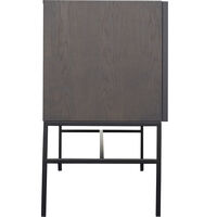 Boss Cabinet With Three Doors Black Stained