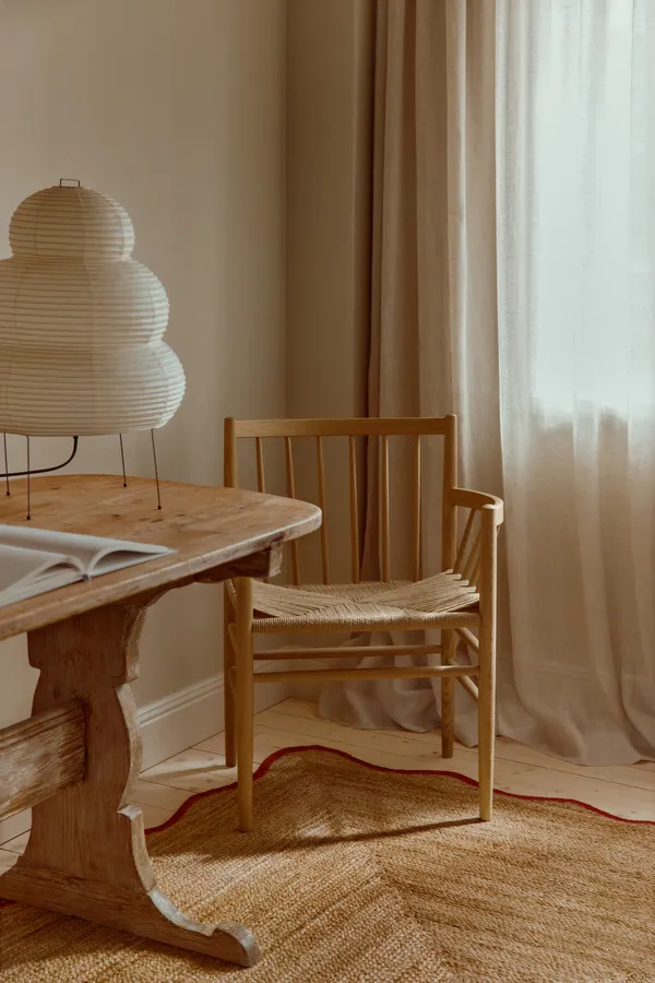 Scallop Juteteppe 200x300 cm Vinrød