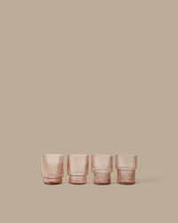 Ripple Glass 4-pk Blush