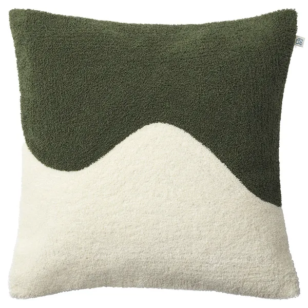 Yogi Pudebetræk Cactus Green/Off-White 50x50 cm