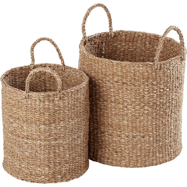 Esther Kurv Cylinder Med Håndtag 2-pak Naturlig