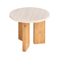 Eden Sidebord 50 cm Eik / Lys Sten