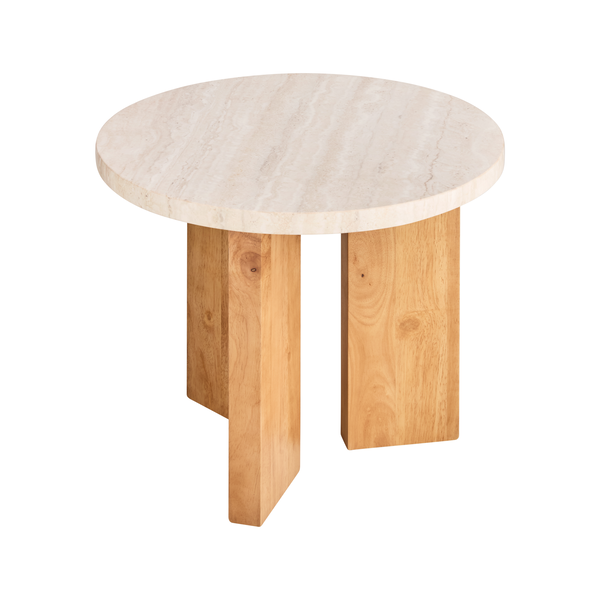 Eden Sidobord 50 cm Ek / Ljus Sten