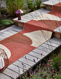 Hill Teppe 70x270 cm Brick / Rust / Cream
