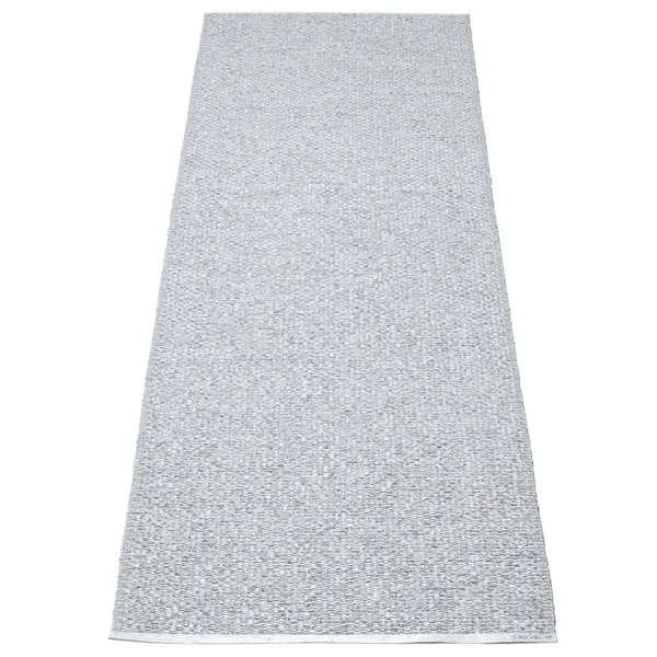 Svea Matta Metallic Grey/Light Grey 70x160 cm