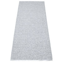 Svea Matta Metallic Grey/Light Grey 70x160 cm