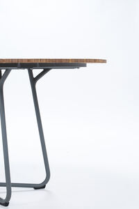 Circle Bord Ø110 cm Bambus/Grå