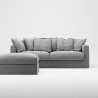 Le Grand Air 3-Personers Sofa Bomuld Lysegrå