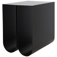 Curved Sidobord Svart