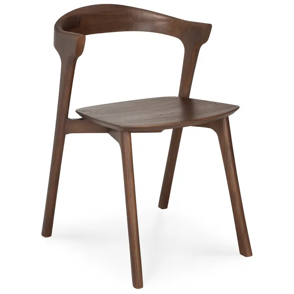 Bok Stol Mörkbetsad Teak
